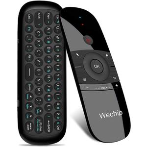 Upgrade WeChip W1 Air Mouse Romote Control with KeyboardIR/RF TV Remote Control for Nvidia Shield/Android TV Box/PC/Projector/HTPC/All-in-one PC