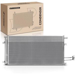 A-Premium Air Conditioning A/C Condenser Compatible with Chevrolet, GMC, Cadillac Vehicles - Silverado, Tahoe, Sierra, Yukon, Escalade