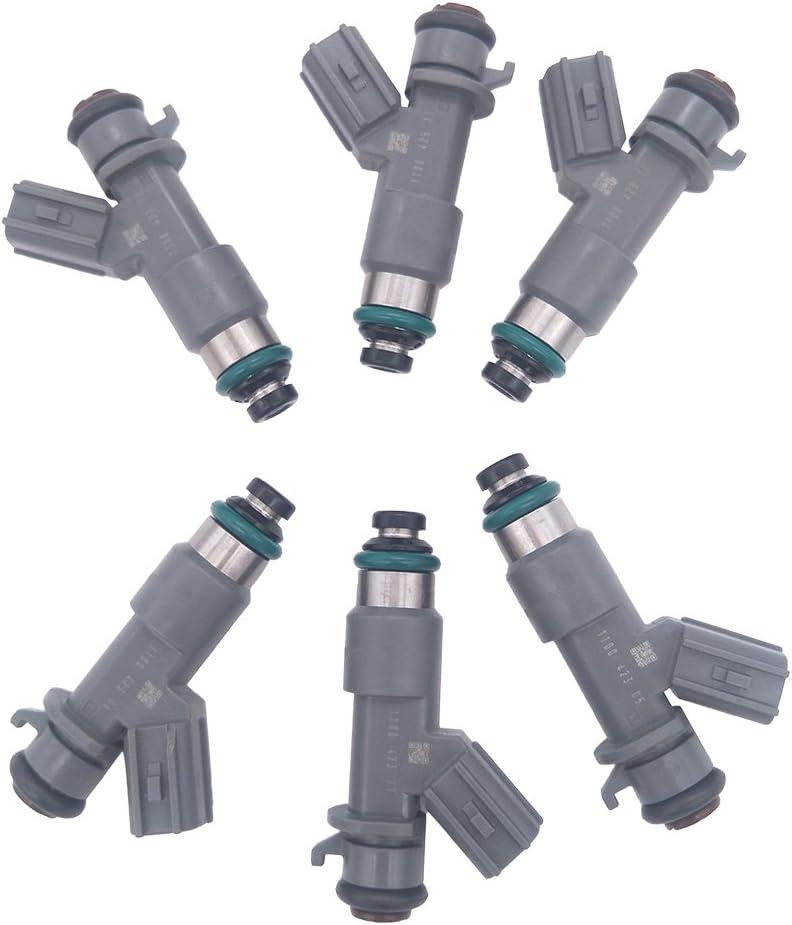 JESBEN 16450R70A01 FJ982 6pcs Set Fuel Injectors 12 Holes Replacement for Accord 3.5L 2008-2017 Crosstour 2010-2012 Acura MDX RDX 2012-2017 ZDX TL RL TSX 3.5L 3.7L 2012-2014 16450-R70-A01