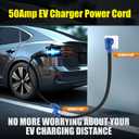 Kanayu 50 Amp RV/EV Extension Cord NEMA 14-50P to 14-50R ETL Listed 4 Prong Flexible Heavy Duty STW Outdoor Waterproof Power Cord with Grip Handle for RV EV Camper(10ft)