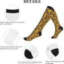 Compression Socks Knee High Support Socks Women Circulation Stockings for Athletic Running Cycling Flying