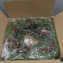 26 Inch Pine Wreath Christmas Wreaths for Front Door Real Touch Large Wreath Artificial Cedar Green Wreaths for Walls Windows Porches Farmhouse Indoor Outdoor Xmas Winter Holiday Home Decor