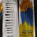 Paint Brushes Set - Nylon Hair Brushes for Oil and Watercolor, 22 Packs