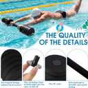 Soulchen 3 Pack Swim Barbells Long Aquatic Exercise Dumbbells Eva Foam Water Weights Dumbbell Pool Exercise Equipment for Adults for Pool Strength Training Workouts Loss
