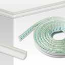 Peel and Stick Crown Molding, 16Ft (197") x 2" Self-Adhesive Ceiling Trim, Flexible Wall & Ceiling Molding for DIY Home Decor, Easy to Install No Tools Needed (Off-White)