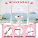 Wedding Arch,7 x 6 FT Metal Arch Backdrop Stand with Support Feet Base,Square Arched Frame for Birthday Party Ceremony Event Balloon Arches Decoration