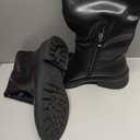 Womens Knee High Boots Chunky Sole Platform Boots Side Zipper Long Riding Boots Daily Dress Comfortable Chelsea Black Knee High Boots for Women 7.5M