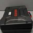 Red Drill Tool Kit Set: 20V Cordless Power Drill Tool Box with Battery Electric Drill Driver for Men Home Hand Repair Basic Toolbox Tools Sets Drills Case