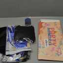 17th Birthday Decorations for Men, Boys, Blue and Black Happy Birthday Decorations with Felt Banners, Tassel Curtains, Foil Balloons, Balloon Sets for Birthday Party of Ages Such as 17th.