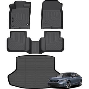 AUXKO Floor Mats for 2025 2026 Honda Civic Hybrid Sedan Accessories