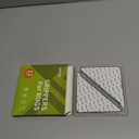 Rabenda 12 Pcs Rug Tape, Non Slip Rug Pads Grippers for Hardwood Floors and Tiles, Reusable Carpet Tape for Area Rugs, Double-Sided Adhesive Rug Stickers Keep Corners Flat (Black)