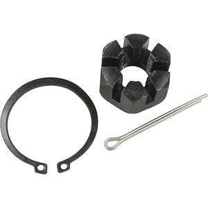 Mevotech Ball Joint parts: Grease Zerk, Snap Ring/Circlip, Cotter Pin, and Castellated Nut, GK3161T