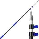 Bates- Telescoping Pole, 5 to 12 Ft Long, Black & Dark Blue, Long Paint Roller Extension Pole for Painting