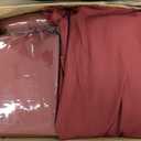 12 Pack Round Tablecloth 120 Inch - Burgundy Polyester TableCloth for Round Table, Premium Burgundy Tableclothes Washable Fabric Table Cover for Wedding Party Banquet Restaurant Reception Dining