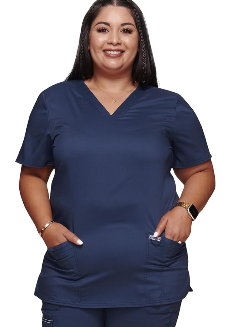 Cherokee Medical Women's Scrub Top V-Neck with 3 Pockets & Soft Fabric WW620 M
