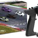 1:76 Turbo Racing Scale RC Sport Car, Table Racing Remote Control Mini Model Car Full Proportional RTR Kit Toys (C73grey)