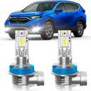 Fit for Honda CRV 2007-2021 Fog Light Bulbs or DRL, 6000K Cool White 700% Brightness, Real 1:1 Size Plug and Play, Pack of 2