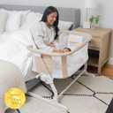 Baby Delight Beside Me Dreamer Bassinet | Bedside Sleeper & Baby Bassinet | 6-Position Height Adjustment | Organic Oat