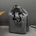 KNZZO Air Mattress Queen with Built-in Pump, Blow Up Mattress with Soft Flocked Top, Leakproof Inflatable Mattress, Foldable Waterproof Air Bed for Home, Guests, Camping, with Storage Bag (Deep Blue)