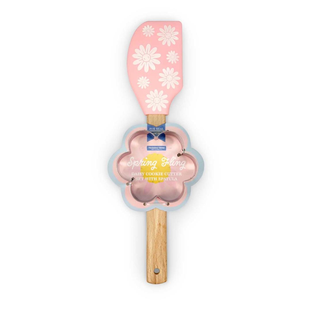 Spring Daisy Spatula and Cutter Set, Pack of 2