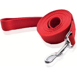 Nylon Dog Leash 4 Ft 5 Feet 6 Foot Long, Walking Training Dog Leashes for Medium Large Dogs, 1 Inch Wide (5/8" X 6 ft, Red)