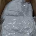 VEVOR 100 Pcs White Chair Covers Polyester Spandex Chair Cover Stretch Slipcovers for Wedding Party Dining Banquet Flat-Front Chair Covers