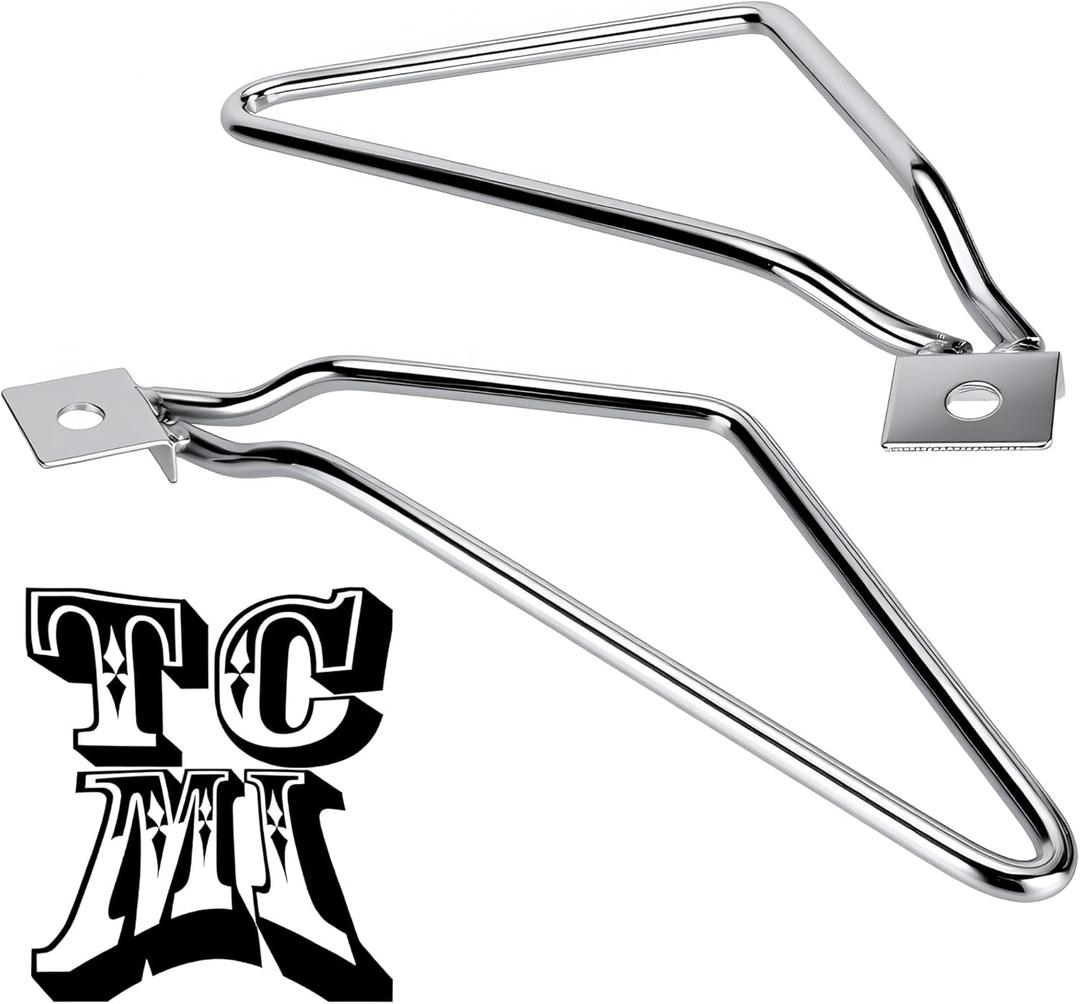 Saddlebag Bracket Support, Motorcycle Saddlebags Mount Brackets Support Fits for Harley 883 Iron XL883N Dyna Fat Bob FXDF (silver)