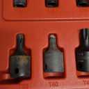 NEIKO 10281B Impact Torx Bit Socket Set, 1/4", 3/8" and 1/2" Drive, 6 Point Star Sockets, Heavy Duty Impact Grade Cr-Mo, T10 to T60 High Impact, Professional Grade Auto & Motorcycle Mechanic Socket