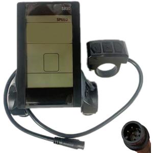 Electric Bike LCD Display Control Panel with Waterproof 6 Pin Male Connector S830 Ebike Conversion Kit 36V USB Bike Speed Meter with Waterproof Connector