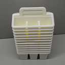 WILLBOND 12 Pcs Classroom Storage Caddies Stackable Utility Caddies with 4 Compartment Plastic Caddy with Handle Portable Storage Bins Organizers for Kids Schools Art Craft Supplies(White)