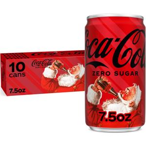 4 x Coca-Cola Coke Zero Sugar Diet Soda, 10 Pack (7.5 Fl Oz (Pack of 10))