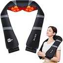 UKL HEALTHCARE Neck Massager with Heat  Back and Neck Massager for Pain Relief Deep Tissue Shiatsu Kneading Massage Pillow, Neck and Shoulder Massager, Gifts for Men Women Mom Dad