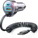 LISEN 65W iPhone 17 Pro Max Car Charger USB C Fast Charging,Super Fast iPhone 16/17 Pro Car Charger Type C Adapter Fit iPhone 17 Air ProMax Plus/16/15,Pixel 10, Samsung Galaxy S25/24,Android,Black