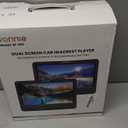 WONNIE 10.5" Two DVD Players Dual Screen for Car Portable CD Player, Play a Same or Two Different Movies with Two Mounting Brackets, 5-Hour Rechargeable Battery, Support USB/SD Card Reader