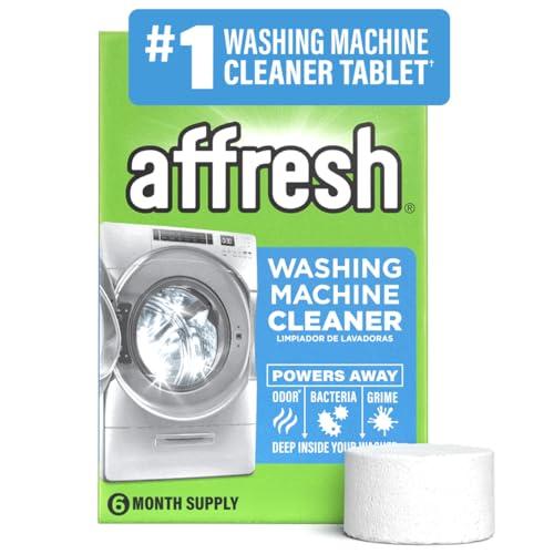 Affresh Washing Machine Cleaner, Helps Power Away Odor Causing Bacteria & Grime Deep Inside Pump, Valve & Hoses, 6 Time Release Tablets, 6 Month Supply