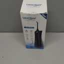 Leominor Water Dental Flosser - 5 Modes Cordless Portable Oral Irrigator, IPX7 Waterproof, Rechargeable Teeth Cleaner Upgrade Datchable Tank Professional Flossing Cleaning Pick for Home Travel (Black) (230ml)