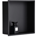 Stainless Steel Shower Niche Black Wall Niche 12"X12", Wall-Inserted Bathroom Shelf,NO Tile Needed Recessed for Bathroom,Living Room,Kitchen for Storage