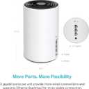 TP-Link Deco XE75 AXE5400 Tri-Band WiFi 6E Mesh System - Covers up to 2900 Sq.Ft, Replaces WiFi Router and Extender, AI-Driven Mesh, New 6GHz Band, 1-Pack
