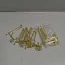 10 Pack 4 Inch Iron Plate Stands for Display, Plate Holder Display Stand, Gold Easel Stands for Photo, Picture Frame, Decorative Dish, Book and Tabletop Art (Gold, 4 Inch)