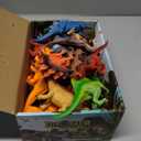 Kimicare Kids Dinosaur Figures Toys, 18 Pcs Plastic Dinosaur Toys for Kids 3-5, STEM Educational Realistic Dinosaurs Figurine Playset for Toddlers, Dino Toy Birthday Gifts Boys Girls