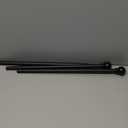 Mainstays 1/2" Black Ball Adjustable Single Curtain Rod, 28-48"