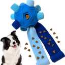 Snuffle Ball for Dog Toys Unbreakable Upgrade Ball Interactive Toy Foraging Snuffle Mat Puppy Treat Dispenser Slow Feeder Dog Puzzle Toys for Small, Medium, Large Pets (Blue)