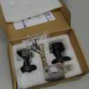 Matte Black Door Knobs Interior Black Privacy Door Knob with Lock, Heavy Duty Round Vintage Door Handle for Bedroom Bathroom (1 Pack Privacy)