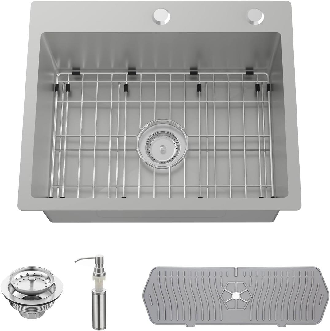 Grey Kitchen Sink (22x18In Grey)