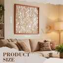 Yerliker 2 Pcs 24"x24" Capiz Shell Wall Decor, Framed Seashell Wall Art, 23.62"L x 23.62"W