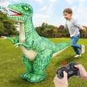 2.4GHZ Remote Control Inflatable Dinosaur Toy for Kids,Electric Toy Dinosaur with 360Rotation,Forward & Backward,Rechargeable Walking Dinosaur Toy for Boys Kids Age 6-8 8-12 Birthday Gifts