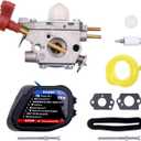 New Carburetor Air Filter Cover Kit Compatible with Troy Bilt 25CC String Leaf Blower TB35EC TB2044XP TB2040XP Murray 25B M2560 Craftsman 27cc String Replace MTD 753-06288 ZAMA C1U-P27