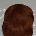 BARSDAR Natural Red Long Wavy Wig With Bangs - Long Wavy Auburn Wig with Bangs for Women - 26 Inch Thick Soft Synthetic Natural Looking Easy Wear Daily Cosplay Party Halloween Redhead Auburn Wigs