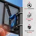 Buzzlett 9594 Basketball Backboard Mounting Kit - Compatible with Lifetime Backboards Only, Heavy-Duty Steel Brackets with 3 Installation Options (Wall, Roof, Pole), Weatherproof for Outdoor Use