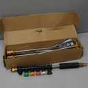 Sealegend 8FT Pressure Washer Extension Wand for Gutter Cleaning, Upgrade Power Washer Accessories with 6 Spray Nozzle Tips, 3 Gutter Cleaner Attachments Curved Rod, 1/4" Quick Connect, 4000 PSI